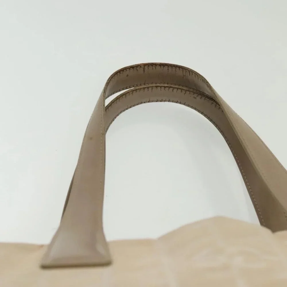 CHANEL New Travel Line Tote Bag Nylon Beige Gold CC Auth ti3356 - Picture 9 of 16